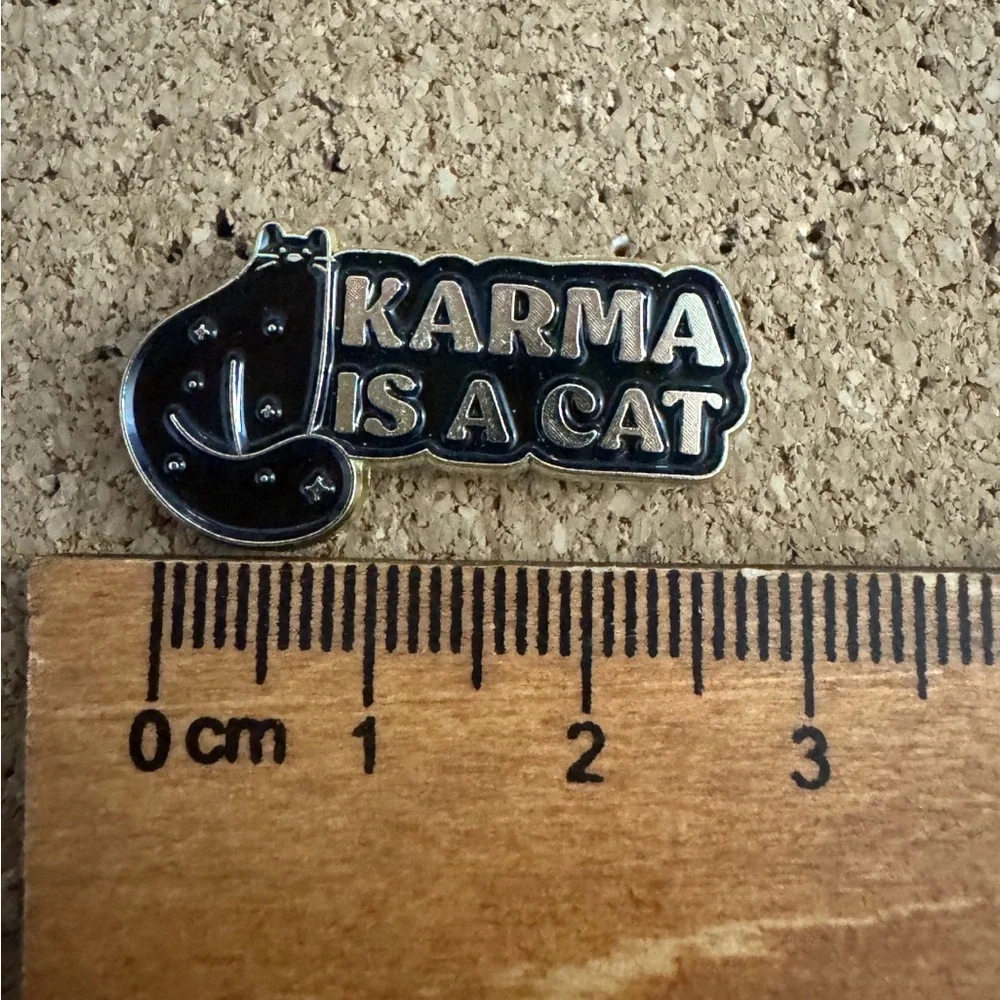 Taylor Swift Inspired Midnights “Karma is a Cat” Enamel Pin - Picture 3 of 3